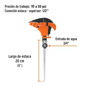 Master con 72 unità di plastica sprinkler 11 ', a senso unico, paletto in metallo, Truper - Product Image 3