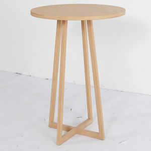 Mesa Auxiliar Redonda de Madera de Lujo, Estilo Nórdico Moderno y Minimalista, Mesas de <span class=keywords><strong>Bar</strong></span> <span class=keywords><strong>para</strong></span> Tiendas, <span class=keywords><strong>Alquiler</strong></span> <span class=keywords><strong>para</strong></span> <span class=keywords><strong>Eventos</strong></span> y Bodas - Product Image 2