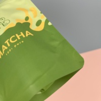 Sacs en aluminium souple personnalisés avec fermeture éclair en plastique de qualité alimentaire pour poudres nutritionnelles, épices, thé, matcha, etc.