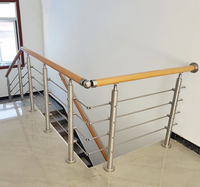 Edelstahl 304 Moderner Handlauf für Balkon und Treppe, Kabelgeländer-Pfosten nach Amerikanischem Standard, 5 Jahre Garantie