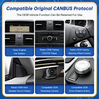 Écran tactile portable sans fil CarPlay Android Auto 10,25''/12,3'' Mercedes Benz NTG4.0 Linux pour tableau de bord GPS Navigation W204