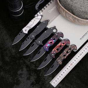 Couteau de poche pliant Castle Pirate, personnalisable, qualité OEM, pour le camping, en acier inoxydable D2, manche en plastique, HK FB186 - Product Image 2