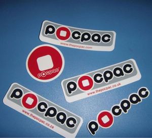 สติกเกอร์กันน้ำแบบกำหนดเอง พิมพ์โลโก้ สติกเกอร์ติดด้วยกาว PVC แบบไดคัท - Product Image 4