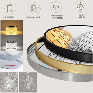 Miroir intelligent en verre sans cadre moderne de haute qualité, fabriqué en Chine, avec éclairage LED, pour salon de beauté, décoration murale, maison, hôtel - Product Image 4
