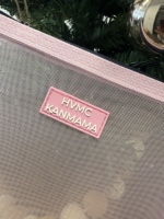 Pochette de maquillage en nylon à mailles violettes et bleu ciel avec logo personnalisé en silicone, fermeture éclair, sac de toilette cosmétique