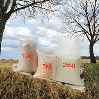 Sacs tissés en PP SGGLOBAL de 50 lb (22,7 kg) pour riz, scellables à chaud, pour engrais et aliments pour animaux, recyclables, usage agricole
