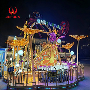 Manège Pendulaire Spectaculaire pour Parc Extérieur : Bateau Viking pour Enfants Style Fleur de Contes de Fées avec Éclairage Dynamique - Product Image 5