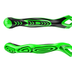 Super 5 Blades Green Color Men Shaving Razor Disposable Men Razor 2 Razors In 1 Pack