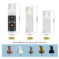 Mousse coiffante avec logo personnalisé pour cheveux avec bouteille de 100ml-200ml