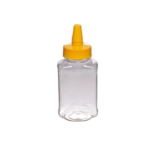 Chất Lượng Cao Vật Liệu Pet Mật Ong Lọ Cho Mật Ong Cho Nước Sốt Nhựa Container Hot Bán Hữu Ích Cấp Thực Phẩm Bóp Chai - Product Image 4