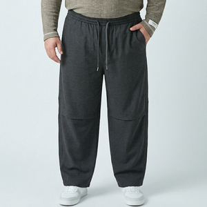 Pantalon convertible grande taille pour hommes corpulents, en coton tissé léger et respirant, coupe décontractée, avec cordon de serrage, teint uni, 7XL 8XL 10XL - Product Image 5