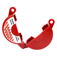 Dispositif de verrouillage de vanne à opercule en plastique ABS avec trou pour cadenas, verrou de sécurité LOTO pour bouteilles de gaz et vannes d'air 25mm-64mm