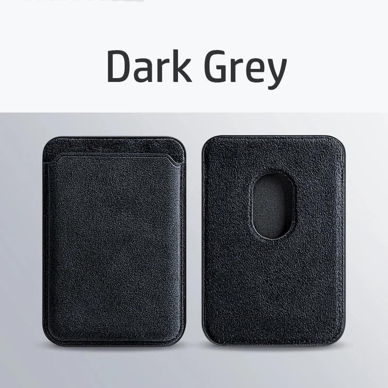 กระเป๋าสตางค์สีเทาเข้ม