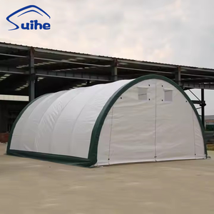 Tente de stockage industrielle pour entrepôt, toit rond, tente d'entreposage temporaire, taille 206012R - Product Image 3