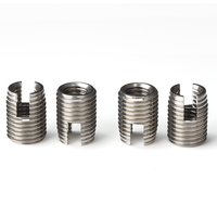 Customized 303 304 Stainless Steel Passivated Metric Inner Thread Slotted Self Tapping Threaded Insert
