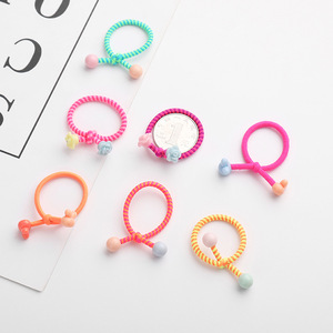 Coleteros para Niñas de Alta Elasticidad, Juego de 5 Piezas con Cuentas, Accesorios para el Cabello de Uso Diario, Lindos Accesorios para Niñas - Product Image 3