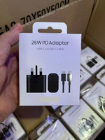 Cargador Superrápido para Reino Unido EP-TA800XBEGEU PD3.0 25W USB-C con Cable Tipo C para Galaxy S25 Edge