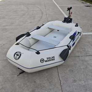 B230-3 Schlauchboot für 3 Personen, 2,3 M, PVC mit Luftmattenboden, Angelboot, aufblasbares Kajak mit 28-lbs-Schub-Trollingmotor und Halterung - Product Image 1