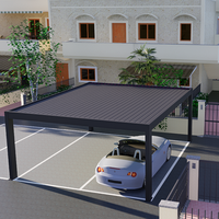 Nouveau style Carport Garages extérieurs en aluminium Carports de jardin modernes Villa Garages sur pied solides