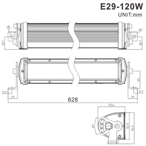 แถบไฟ LED 36W/72W/120W/180W/240W แบบสองสีให้ความสว่างสำหรับ JEEP Wrangler - Product Image 2
