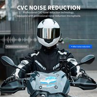 FX8 Pro interkom helm sepeda motor 10 pengendara, Headset Bluetooth 2000M untuk helm sepeda motor