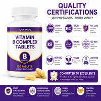 Comprimés de Vitamine B Complexe : Soutien Énergétique, Métabolisme et Bien-être Quotidien pour la Nutrition Adulte – Marque Blanche pour Acheteurs B2B