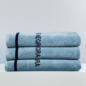 Tùy Chỉnh Với Jacquard Logo 100% Cotton Khách Sạn Sọc Bãi Biển Sang Trọng Hồ Bơi Khăn Khăn Bơi - Product Image 1