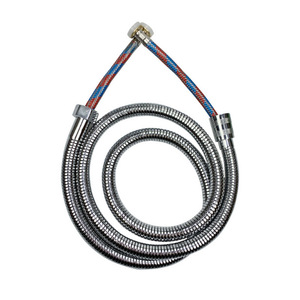 Manguera de agua de cabezal de ducha de mano de acero inoxidable negro al por mayor con conexión flexible para uso en el baño - Product Image 5