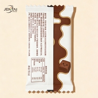 Emballage personnalisé pour barres chocolatées, barres énergétiques, emballage en aluminium pour bonbons, biscuits, barres protéinées, emballage à fermeture arrière