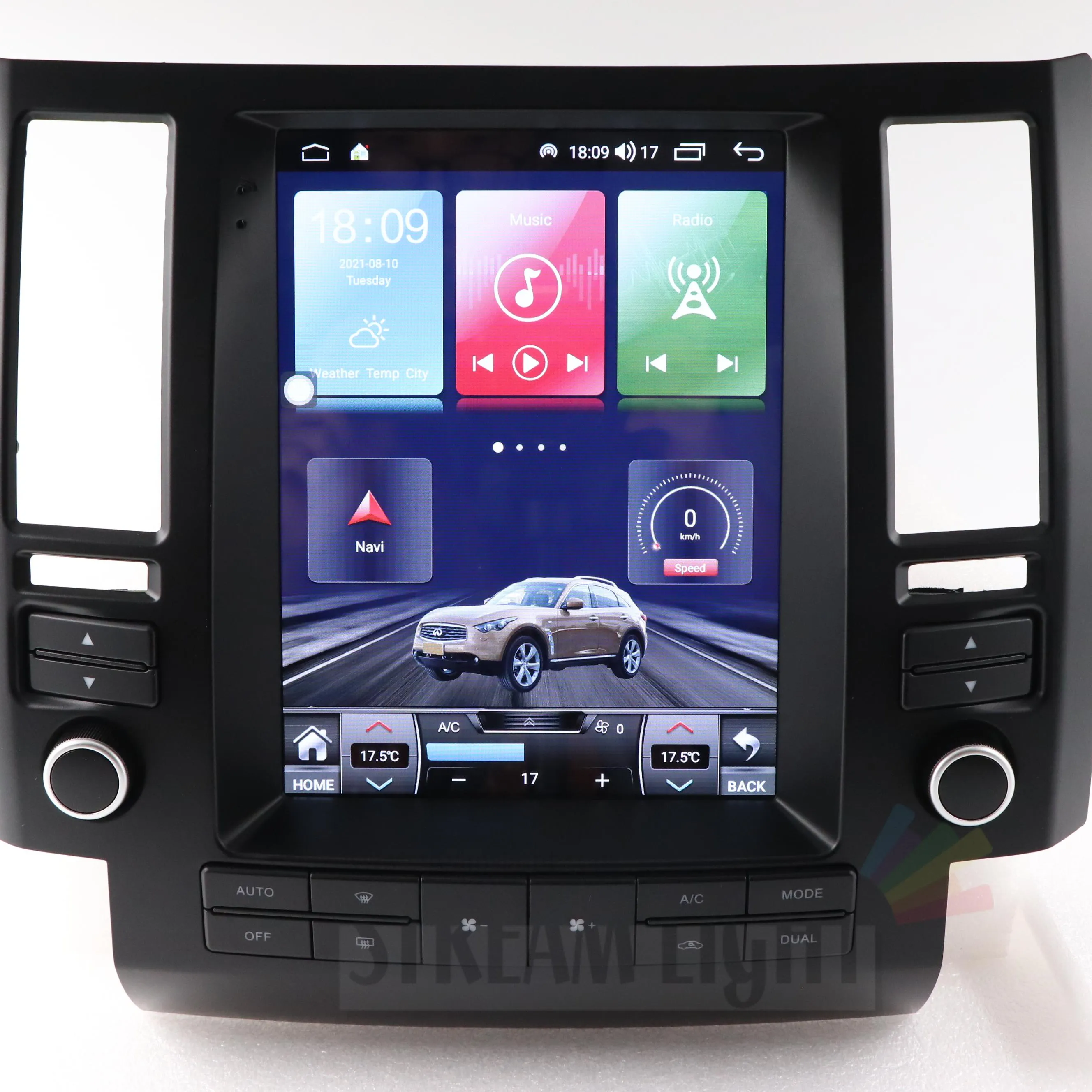 Android 10 Vertical 9.7 inch touch screen Car radio GPS Navigation Multimedia video Car DVD Player for Infiniti FX35 03-06