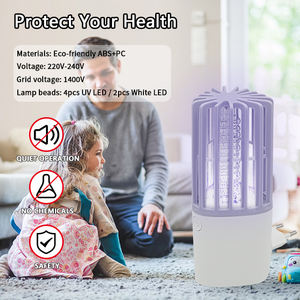 Piège à insectes électrique rotatif <span class=keywords><strong>anti</strong></span>-insectes en ABS écologique pour intérieur, lampe LED <span class=keywords><strong>anti</strong></span>-moustiques, veilleuse - Product Image 5