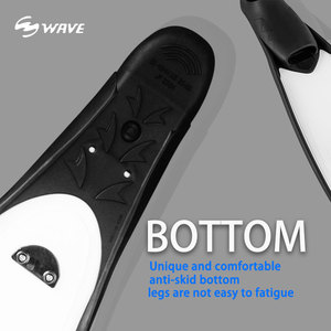 Nouvel arrivage WAVE : Palmes de plongée et de snorkeling pour adultes en TPR, équipement portable - Product Image 4