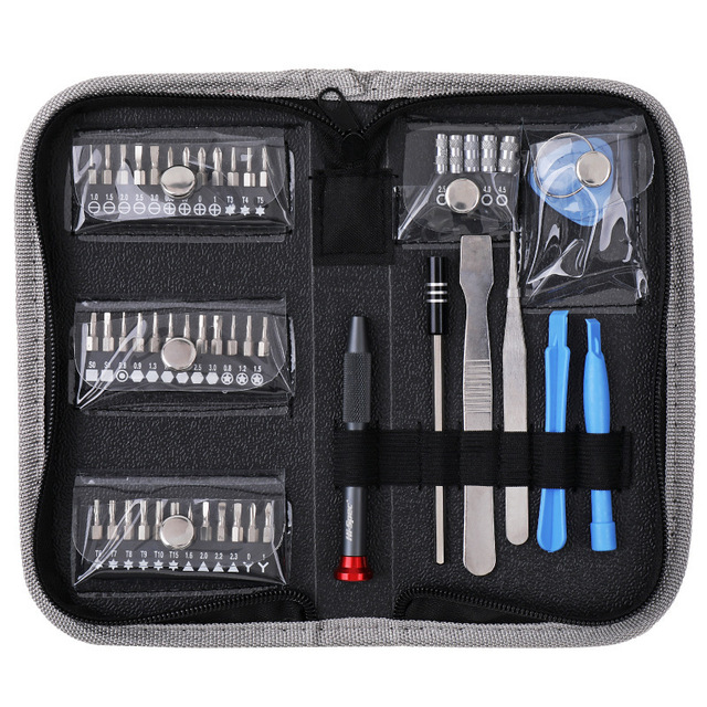 49-piece Mobile Phone Repair Tool Set Chromium-vanadium Steel Plastic Tools Including Flathead Phillips Triangular