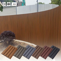 Revêtement mural en panneaux composites WPC à grain de bois 3D, co-extrusion, rainurés, résistants aux UV, imperméables, pour usage extérieur