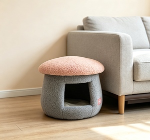 Cama Ortopédica de Espuma Viscoelástica para Mascotas, Moderna Cueva para Gatos de Interior, Taburete Decorativo - Product Image 1