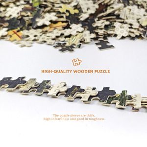 Puzzles en bois personnalisés de haute qualité pour adultes, enfants et familles, jouets éducatifs et cadeaux promotionnels personnalisés - Product Image 4