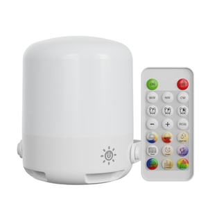 Lampe de table LED moderne, lampe de chevet pour enfants et bébés, lumière de nuit tactile à changement de couleur, RGB, télécommande, intensité réglable, rechargeable par USB - Product Image 6