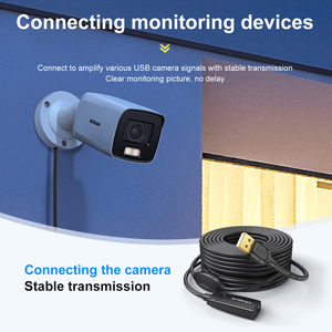 Câble d'extension USB 2.0 actif avec répéteur et amplificateur <span class=keywords><strong>de</strong></span> signal, puce FE1.1S, idéal pour webcam, imprimante, caméra - Product Image 4