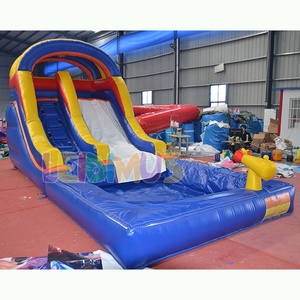 Tobogán Acuático Inflable Comercial Colorido con <span class=keywords><strong>Piscina</strong></span>, Diseño Gratuito, Gran Venta, <span class=keywords><strong>Alquiler</strong></span> de Tobogán Acuático Inflable con <span class=keywords><strong>Piscina</strong></span> - Product Image 2