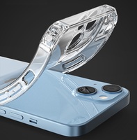 Coque de téléphone transparente pour iPhone 15 Pro Max 12 13 14 17e, étui antichoc en silicone transparent pour iPhone 17 Air 16