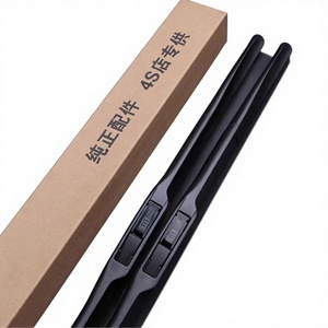 Plumas Limpiaparabrisas Híbridas Premium de 3 Secciones, Diseño Aerodinámico, Recubrimiento de Grafito, Goma Natural, Limpieza Silenciosa, para Todo Clima, Corolla <span class=keywords><strong>Auris</strong></span> - Product Image 3