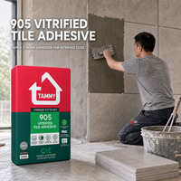 Adhésif de fixation pour carreaux structurels, agent de collage pour carreaux de céramique et de porcelaine, usage construction, marque Tammy, 20 kg/sac