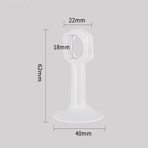 ที่กั้นประตูซิลิโคน ฐาน 40 มม. สูง 62 มม. ติดผนัง ดีไซน์มินิมอล ติดตั้งง่าย - Product Image 1