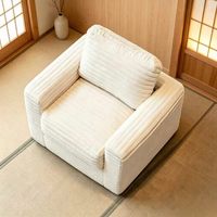 Fauteuil paresseux moderne et minimaliste en tissu, inclinable et convertible en lit, compressé sous vide, idéal pour salon et chambre à coucher