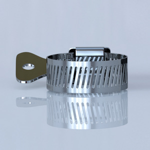 Abrazadera de manguera de acero inoxidable de 20-32 mm, tipo de bloqueo, para reparación de uniones de tuberías de agua, accesorios para tuberías de PVC - Product Image 2