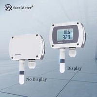 CWS19 Transmisor de temperatura y humedad montado en la pared Estructura de riel deslizante Ajuste del interruptor DIP Diseño patentado OEM