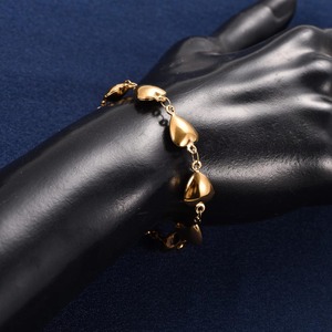 Pulsera de Cadena de Eslabones de Acero Inoxidable de 9.5mm con Corazón, Linda y Elegante, para Mujer, Niña, Tobillera, Joyería de Metal para Playa, Regalo de Verano - Product Image 4