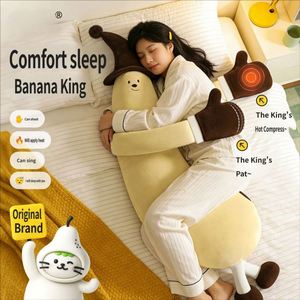 Oreiller de sommeil pour filles et femmes enceintes, avec compression chaude apaisante pour les jambes et le ventre, en coton avec rembourrage en coton PP, forme banane - Product Image 3