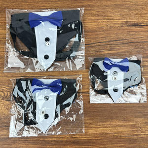 Collier de mariage pour chien avec nœud papillon réglable collier de mariage pour animaux de compagnie Bandana pour chien costume de smoking pour animaux de compagnie costume de collier de mariage Bandana - Product Image 3
