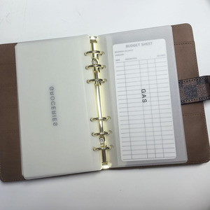 Sang Trọng Xách Tay Refilled A5 A6 A7 Tùy Chỉnh Loose Leaf Organizer Pouch Matte Nhiều Lớp Chất Kết Dính Túi Phông Chữ Cổ Điển Vellum Phong Bì - Product Image 5